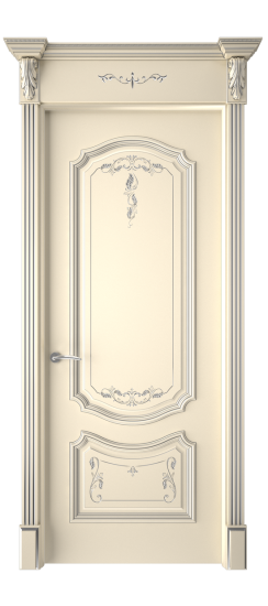 Багет 4 ДГ | Слоновая кость патина серебро