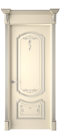 Багет 4 ДГ | Слоновая кость патина серебро