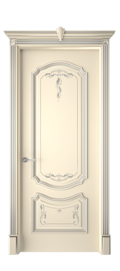 Багет 4 ДГ | Слоновая кость патина серебро