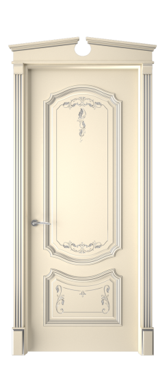 Багет 4 ДГ | Слоновая кость патина серебро