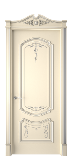 Багет 4 ДГ | Слоновая кость патина серебро