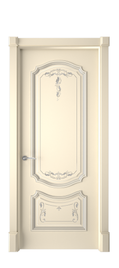 Багет 4 ДГ | Слоновая кость патина серебро