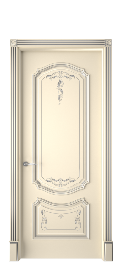 Багет 4 ДГ | Слоновая кость патина серебро