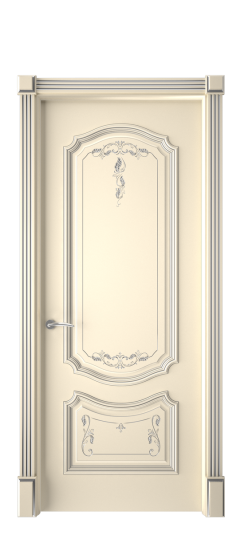 Багет 4 ДГ | Слоновая кость патина серебро