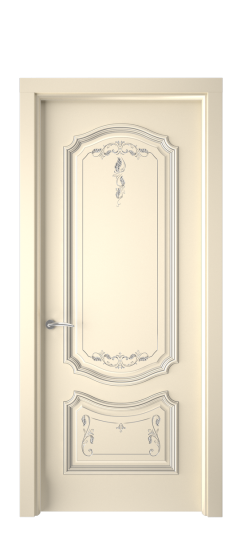 Багет 4 ДГ | Слоновая кость патина серебро