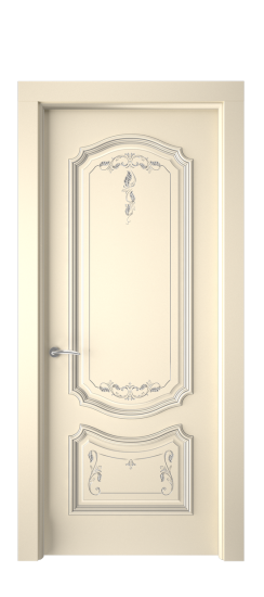 Багет 4 ДГ | Слоновая кость патина серебро