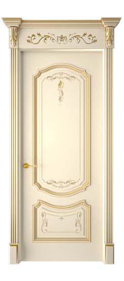 Багет 4 ДГ | Слоновая кость патина золото