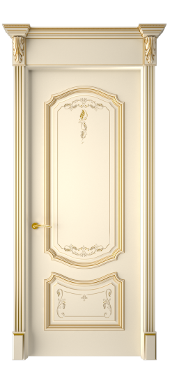 Багет 4 ДГ | Слоновая кость патина золото