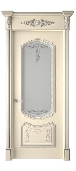 Багет 4 ДО | Слоновая кость патина серебро