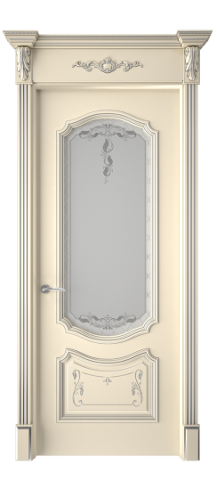 Багет 4 ДО | Слоновая кость патина серебро