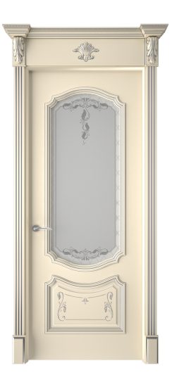 Багет 4 ДО | Слоновая кость патина серебро