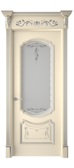 Багет 4 ДО | Слоновая кость патина серебро