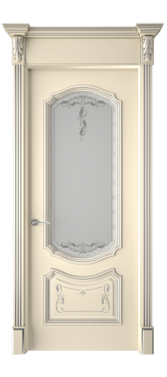 Багет 4 ДО | Слоновая кость патина серебро