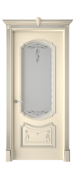 Багет 4 ДО | Слоновая кость патина серебро