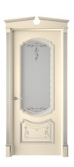 Багет 4 ДО | Слоновая кость патина серебро