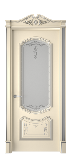 Багет 4 ДО | Слоновая кость патина серебро