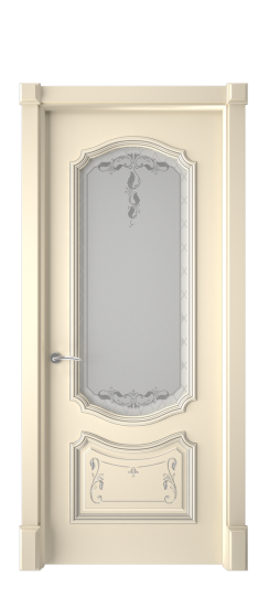 Багет 4 ДО | Слоновая кость патина серебро