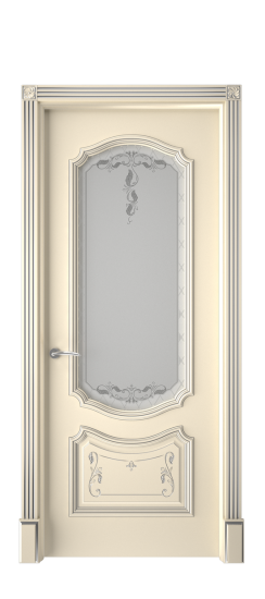 Багет 4 ДО | Слоновая кость патина серебро