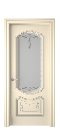 Багет 4 ДО | Слоновая кость патина серебро