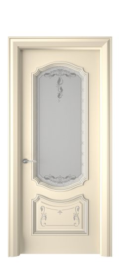 Багет 4 ДО | Слоновая кость патина серебро