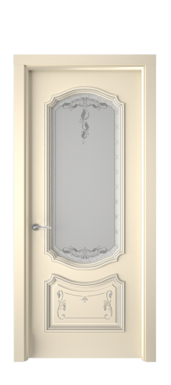 Багет 4 ДО | Слоновая кость патина серебро