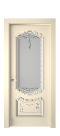 Багет 4 ДО | Слоновая кость патина серебро