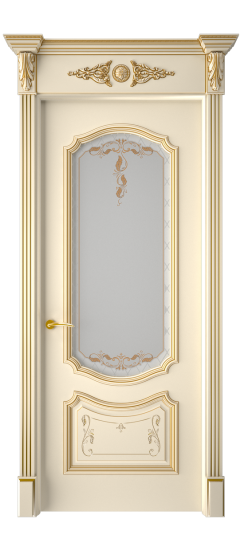 Багет 4 ДО | Слоновая кость патина золото