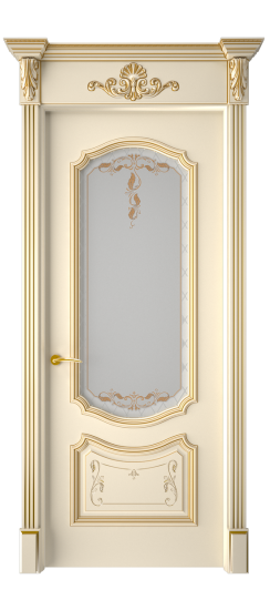 Багет 4 ДО | Слоновая кость патина золото