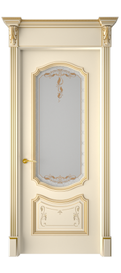 Багет 4 ДО | Слоновая кость патина золото