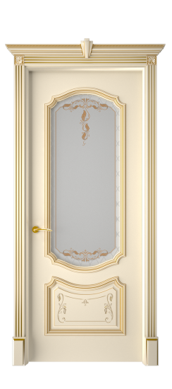 Багет 4 ДО | Слоновая кость патина золото