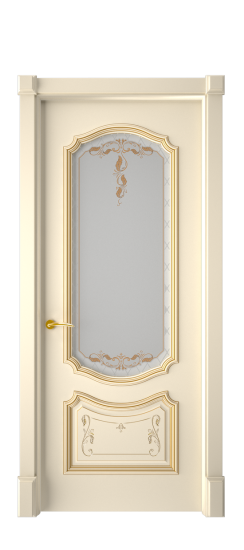 Багет 4 ДО | Слоновая кость патина золото