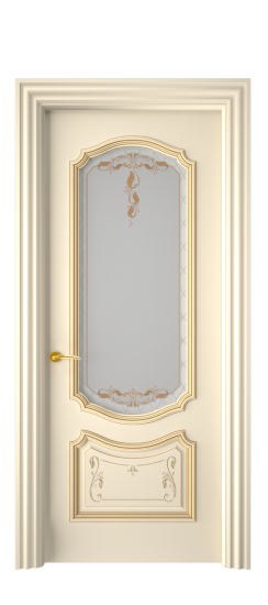 Багет 4 ДО | Слоновая кость патина золото