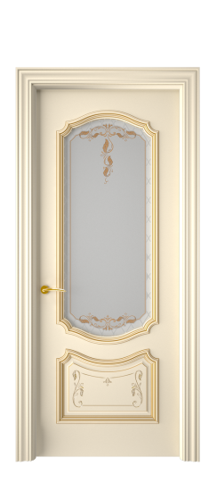 Багет 4 ДО | Слоновая кость патина золото