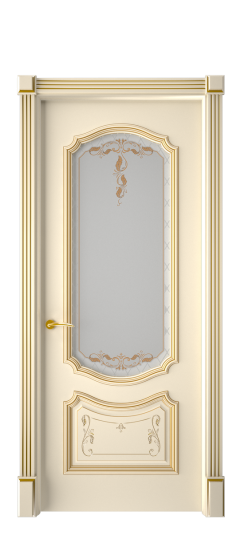 Багет 4 ДО | Слоновая кость патина золото