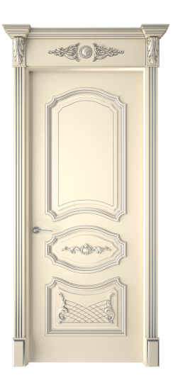 Багет 5.1 ДГ | Слоновая кость патина серебро