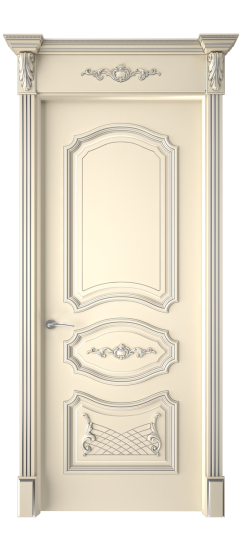 Багет 5.1 ДГ | Слоновая кость патина серебро