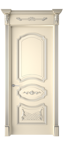 Багет 5.1 ДГ | Слоновая кость патина серебро