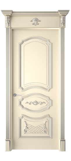 Багет 5.1 ДГ | Слоновая кость патина серебро