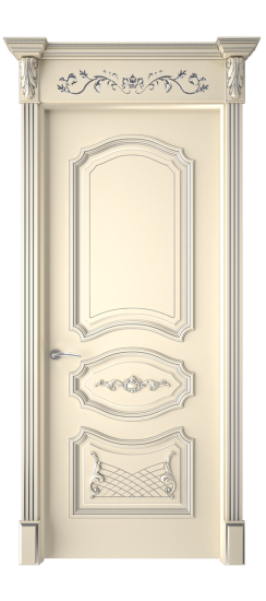 Багет 5.1 ДГ | Слоновая кость патина серебро