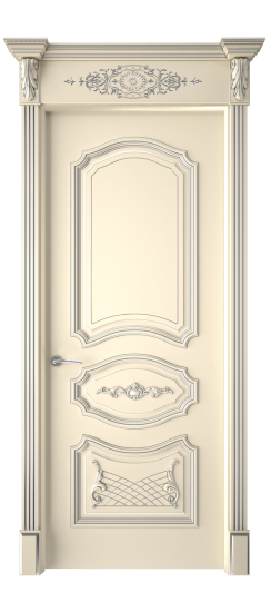 Багет 5.1 ДГ | Слоновая кость патина серебро