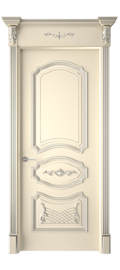 Багет 5.1 ДГ | Слоновая кость патина серебро