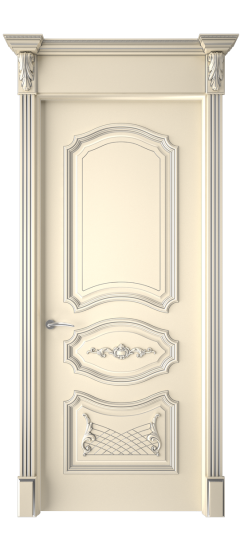 Багет 5.1 ДГ | Слоновая кость патина серебро