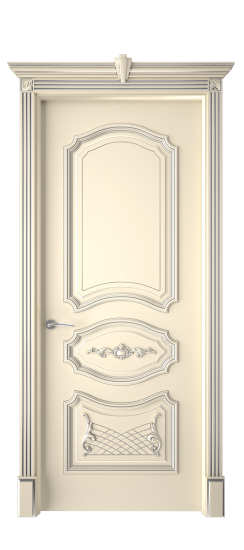 Багет 5.1 ДГ | Слоновая кость патина серебро