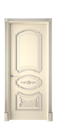 Багет 5.1 ДГ | Слоновая кость патина серебро