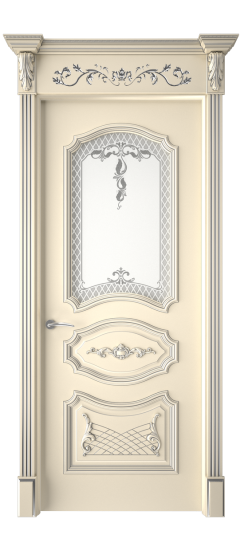 Багет 5.1 ДО | Слоновая кость патина серебро