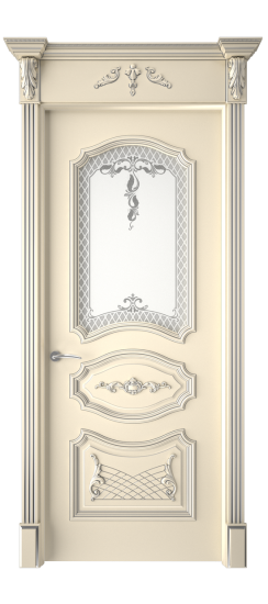 Багет 5.1 ДО | Слоновая кость патина серебро