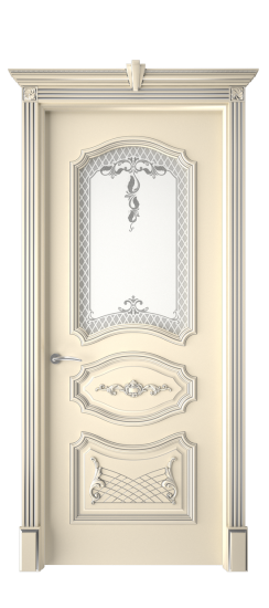 Багет 5.1 ДО | Слоновая кость патина серебро