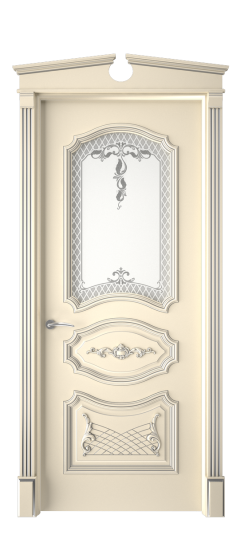 Багет 5.1 ДО | Слоновая кость патина серебро