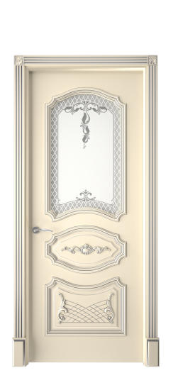 Багет 5.1 ДО | Слоновая кость патина серебро