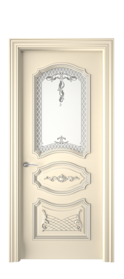 Багет 5.1 ДО | Слоновая кость патина серебро